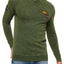 SuperDry Deep-Khaki Garment-Dye L.A. Badged Crew-Neck Sweater