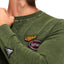 SuperDry Deep-Khaki Garment-Dye L.A. Badged Crew-Neck Sweater