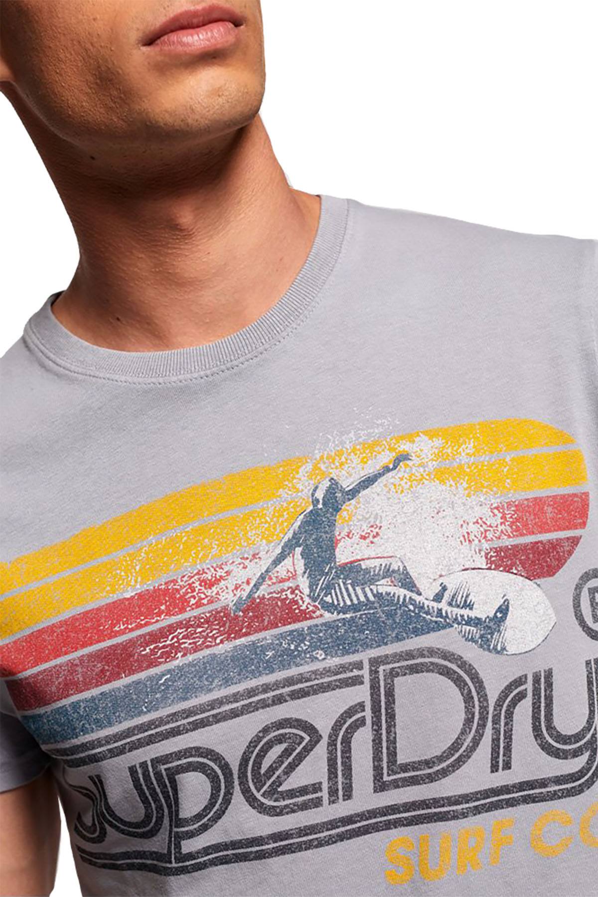 SuperDry Fjord-Blue Retro Surf T-Shirt