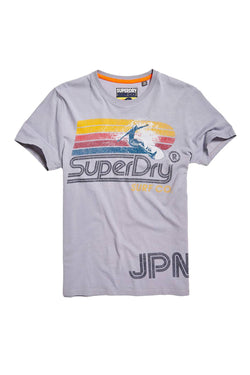 SuperDry Fjord-Blue Retro Surf T-Shirt thumbnail 2
