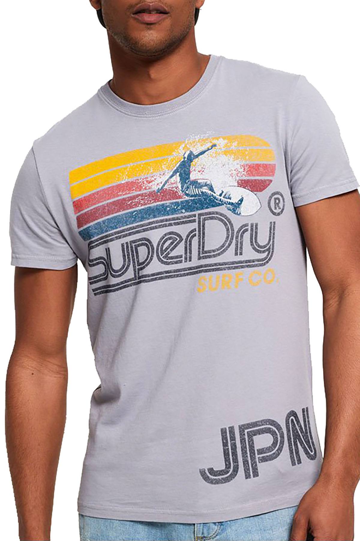 SuperDry Fjord-Blue Retro Surf T-Shirt