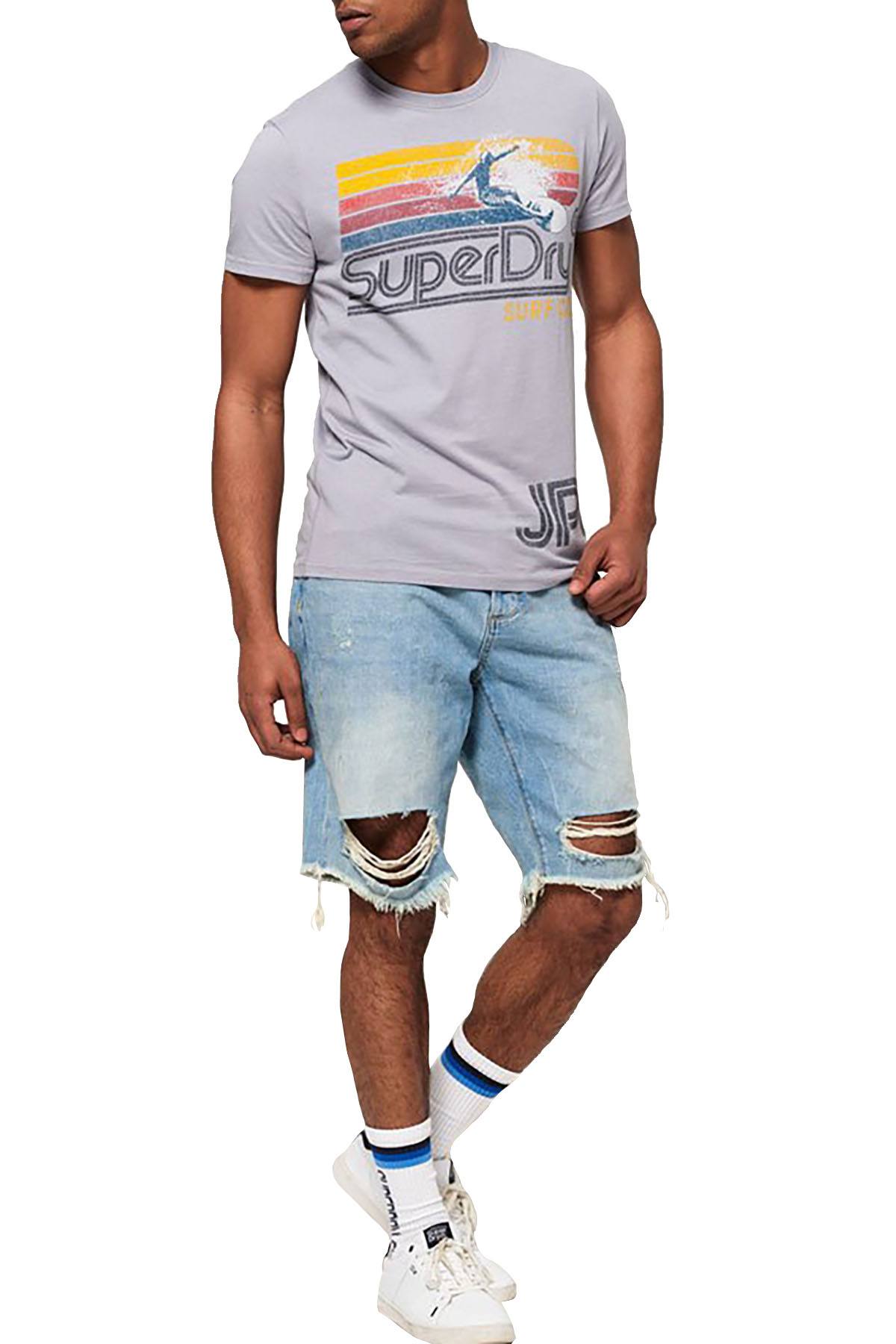 SuperDry Fjord-Blue Retro Surf T-Shirt