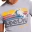SuperDry Fjord-Blue Retro Surf T-Shirt