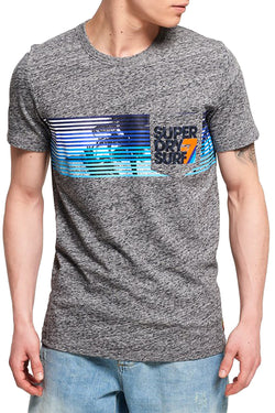 SuperDry Flint-Grey-Grit No.7 Surf Pocket T-Shirt thumbnail 1