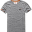 SuperDry Flint-Grey-Grit Orange-Label Vintage Embroidered Logo Tee