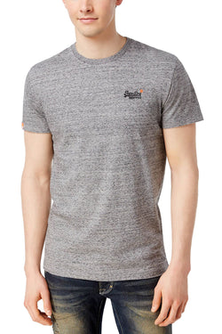 SuperDry Flint-Grey-Grit Orange-Label Vintage Embroidered Logo Tee thumbnail 1