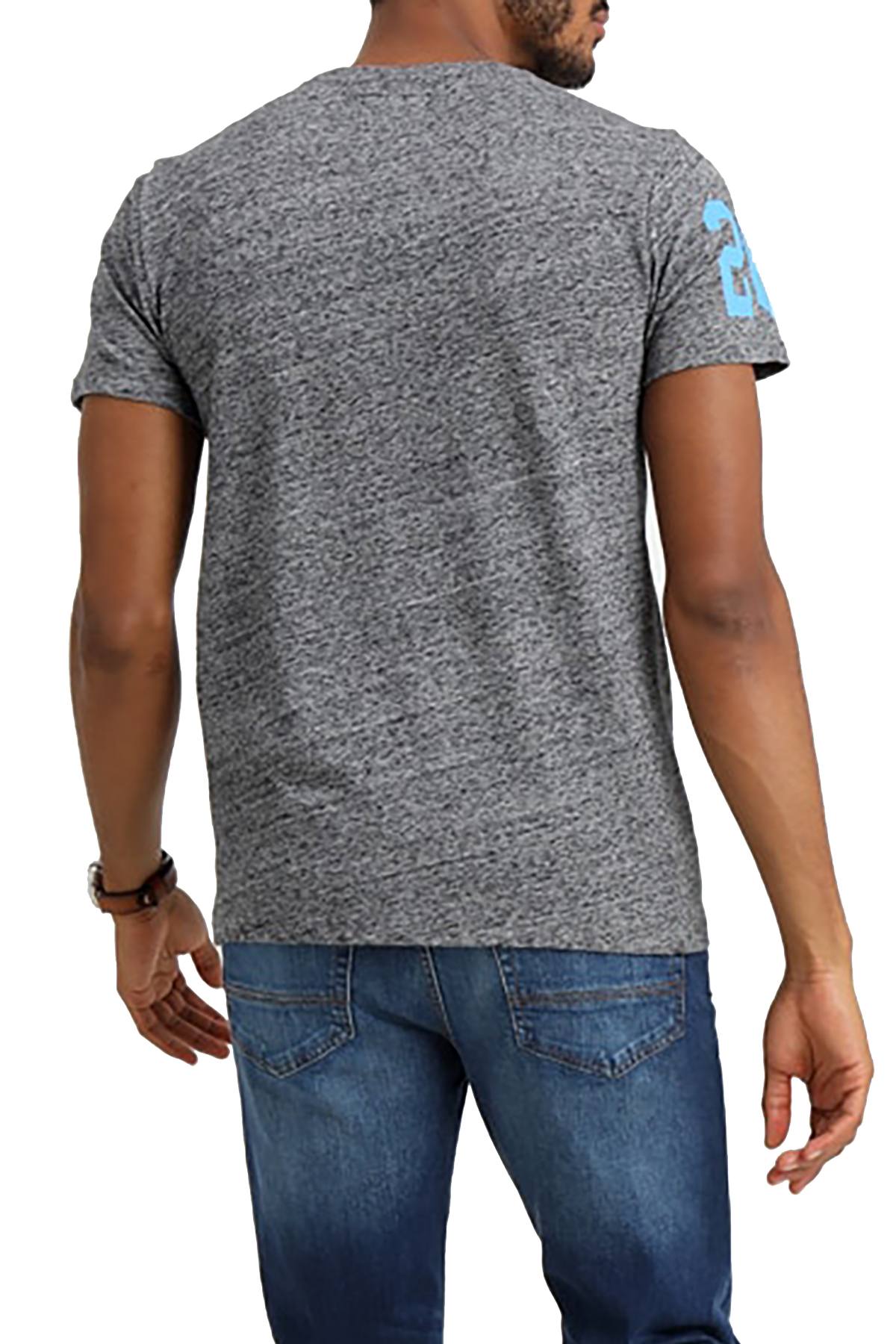 SuperDry Flint-Grey-Grit Shirt Shop Fade T-Shirt