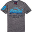 SuperDry Flint-Grey-Grit Shirt Shop Fade T-Shirt