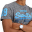 SuperDry Flint-Grey-Grit Shirt Shop Fade T-Shirt