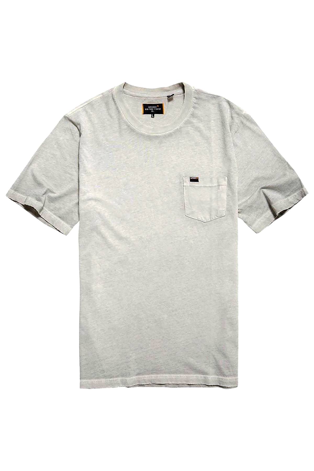 SuperDry Forest-Grey Washed Lite Tee