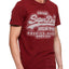 SuperDry Furnace-Red Premium Goods Textured Logo Graphic Tee