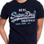 SuperDry Gardena-Navy Vintage Logo Multi-Color Tee