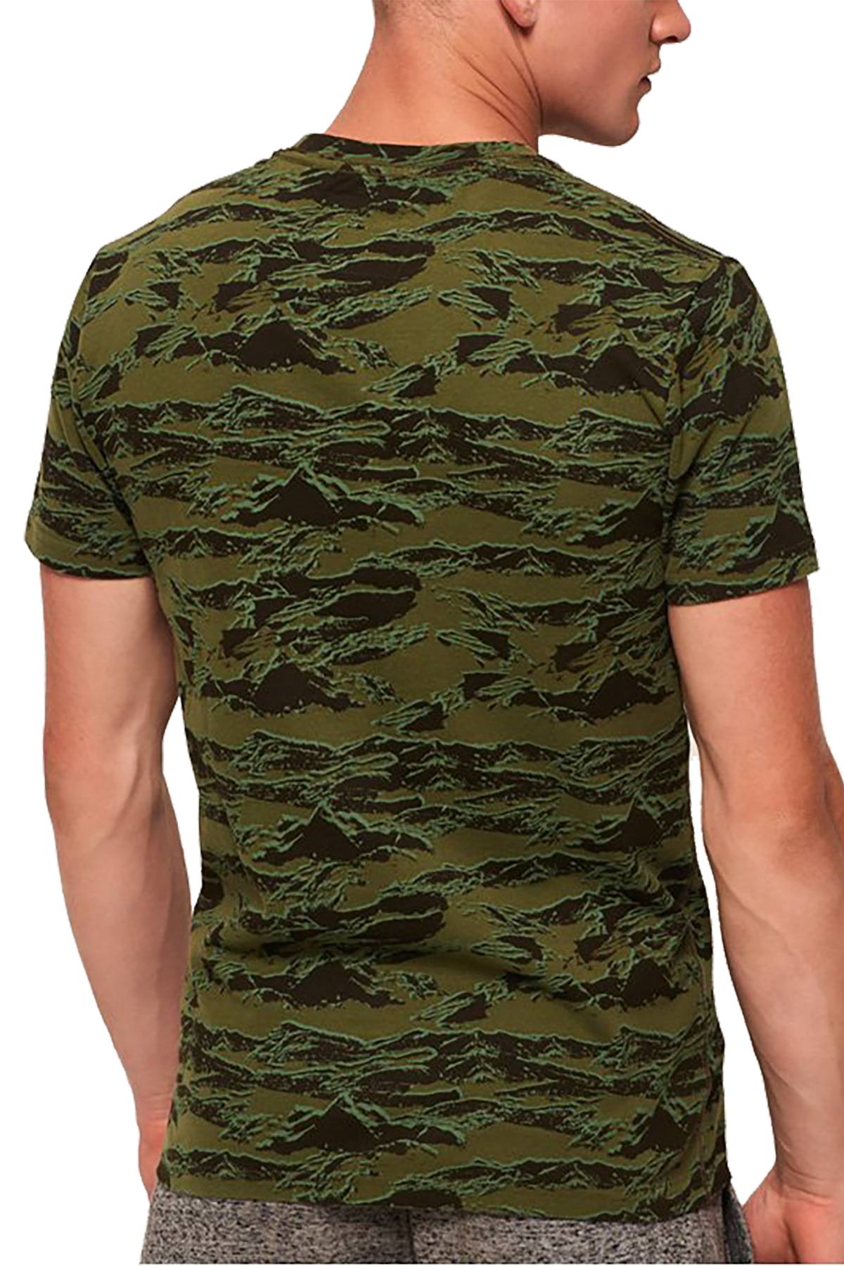 SuperDry Green Shirt-Shop Camo T-Shirt