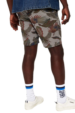SuperDry Grey Floral-Print Sunscorched Short thumbnail 3