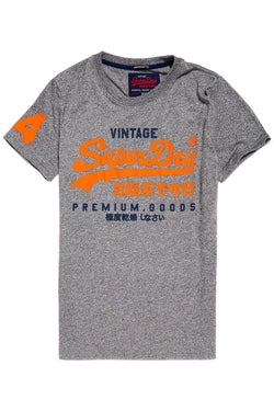 SuperDry Grey-Grit Premium-Goods Duo Lite Graphic Tee thumbnail 4