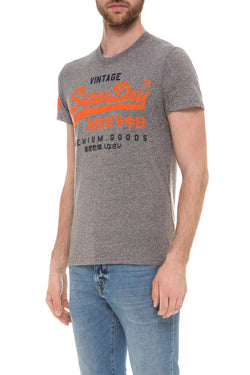 SuperDry Grey-Grit Premium-Goods Duo Lite Graphic Tee thumbnail 2