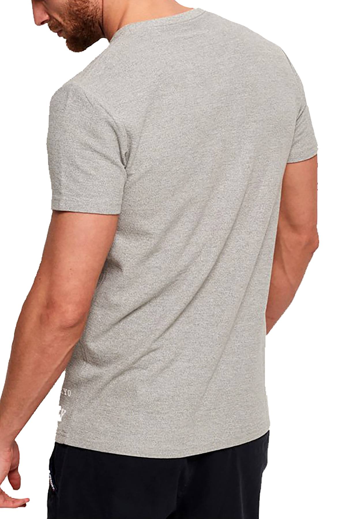 SuperDry Grey-Marl Authentic Supply T-Shirt