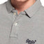 SuperDry Grey-Marl Classic Pique Short-Sleeve Polo Shirt