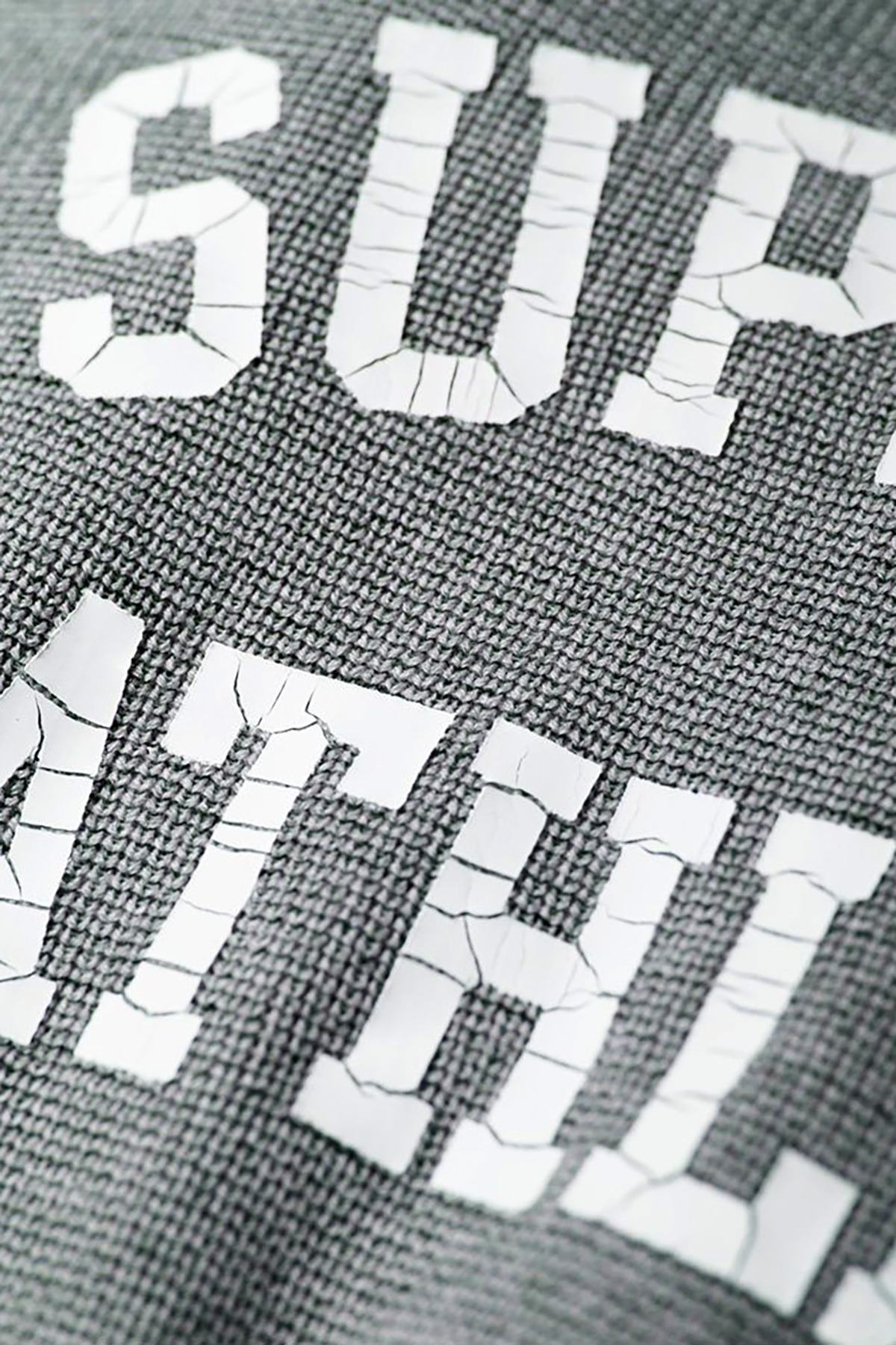 SuperDry Grey-Marl/Navy Track Squad Crew-Neck Sweater