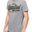 SuperDry Grey-Marl Vintage Logo Layered Camo Tee