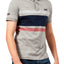 SuperDry Harbour-Grey Grindle Classic Hardwick Striped Polo Shirt