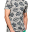 SuperDry Harbour-Grey-Grindle Triple Logo Long-Line T-Shirt