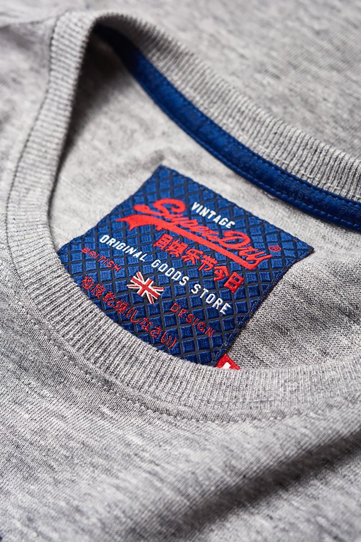 SuperDry Harbour-Grey Vintage Logo Cali Horizon L/S T-Shirt