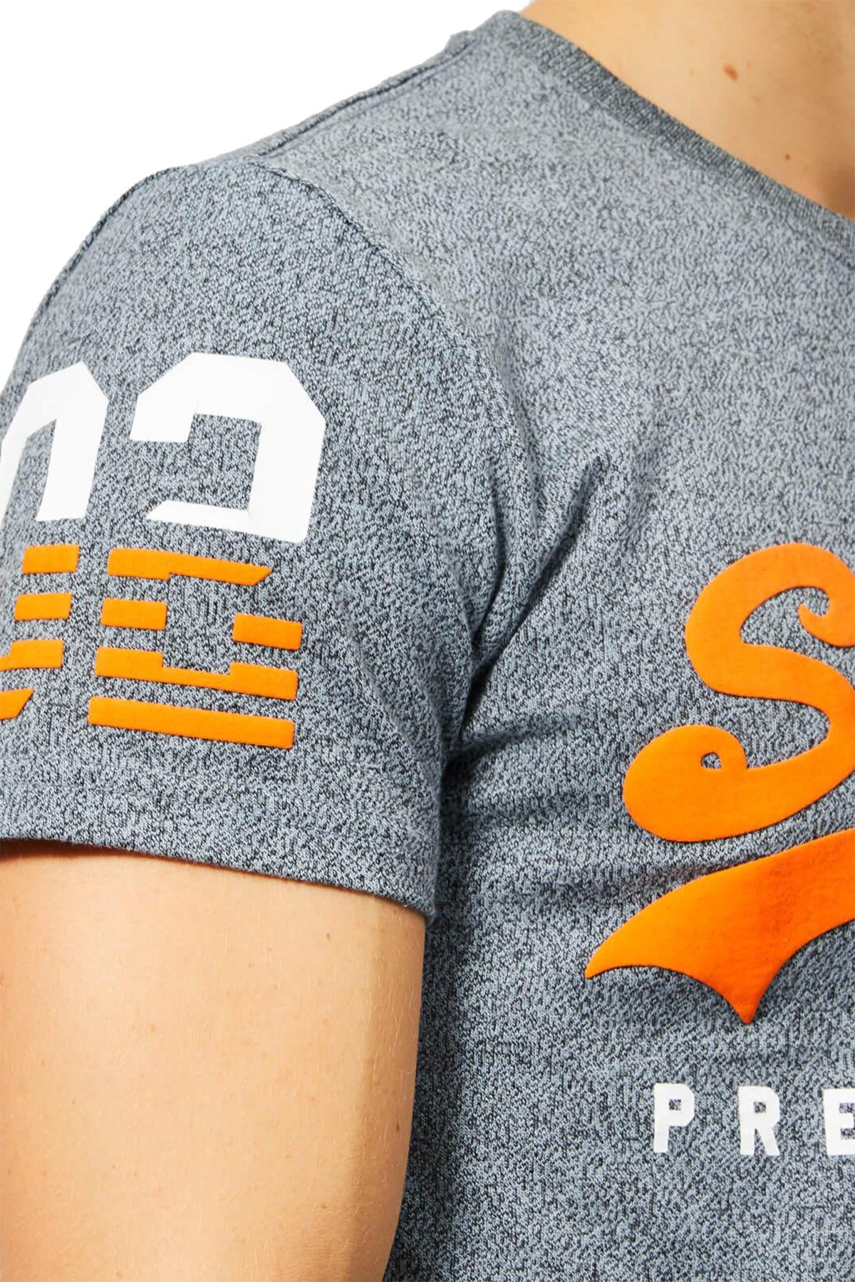 SuperDry Haze-Blue Grindle Premium Goods Duo T-Shirt