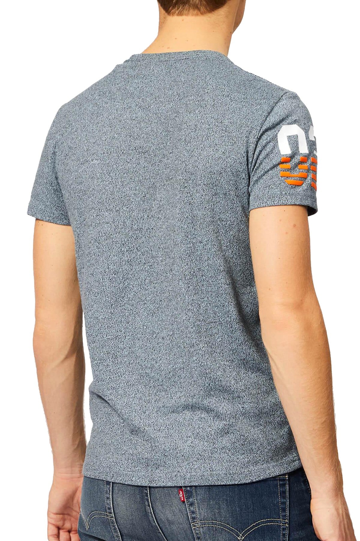 SuperDry Haze-Blue Grindle Premium Goods Duo T-Shirt