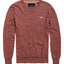 SuperDry Haze-Pink-Grit Orange Label Crew-Neck Sweater