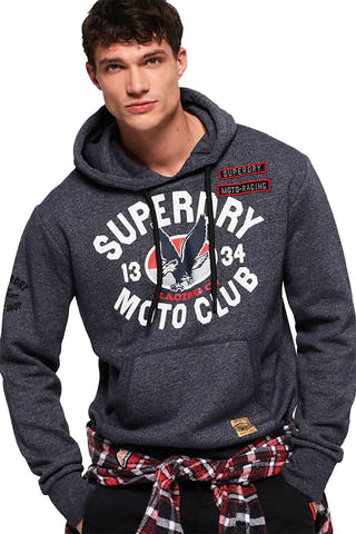 SuperDry Horizon-Blue-Grit Custom 1334 Hoodie