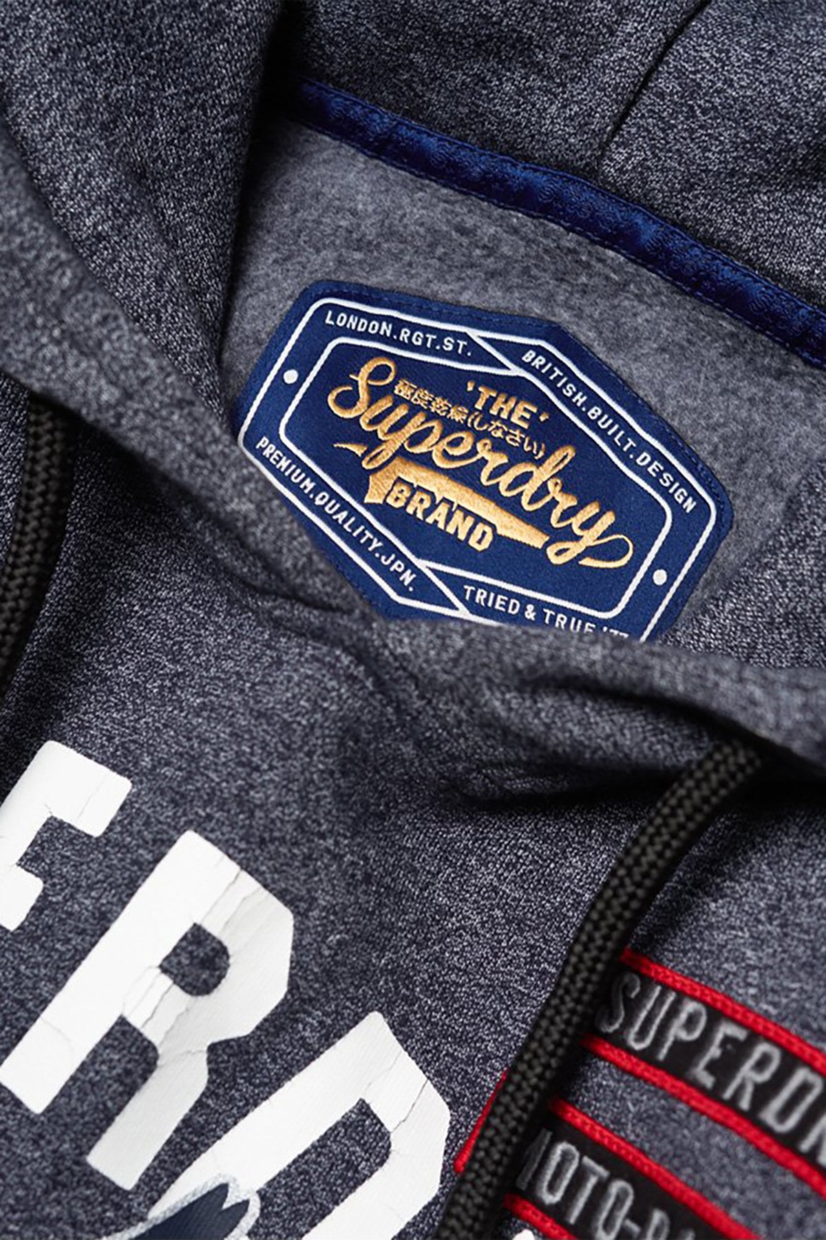 SuperDry Horizon-Blue-Grit Custom 1334 Hoodie