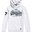 SuperDry Ice-Marl Vintage Logo Neon-Tip Hoodie