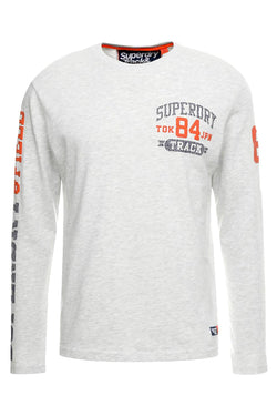 SuperDry Ice Yarn-Dye Track/Field Long-Sleeve T-Shirt thumbnail 2