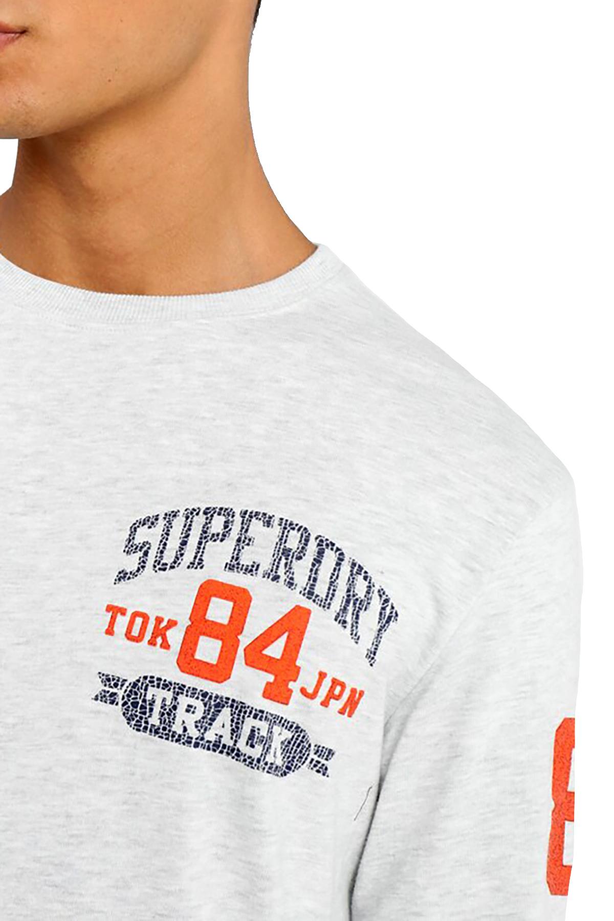 SuperDry Ice Yarn-Dye Track/Field Long-Sleeve T-Shirt