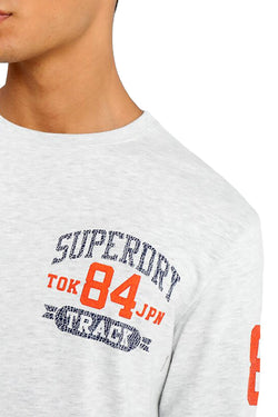 SuperDry Ice Yarn-Dye Track/Field Long-Sleeve T-Shirt thumbnail 4