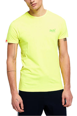 SuperDry Ice-Yellow Orange-Label Neon Tee thumbnail 1