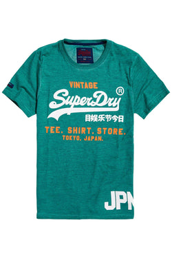 SuperDry Jade Shirt-Shop Duo Overdyed Logo Tee thumbnail 2