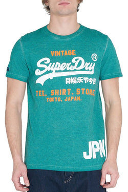 SuperDry Jade Shirt-Shop Duo Overdyed Logo Tee thumbnail 4