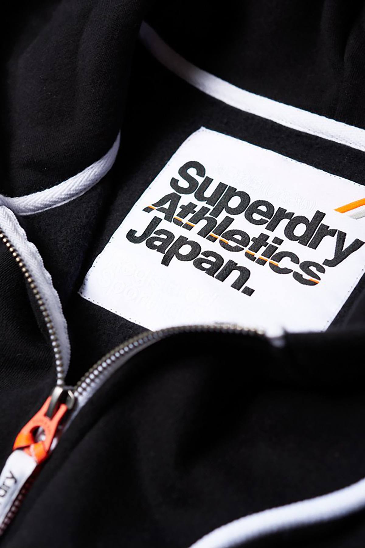 SuperDry Jet-Black LA Athletic Zip Hoodie