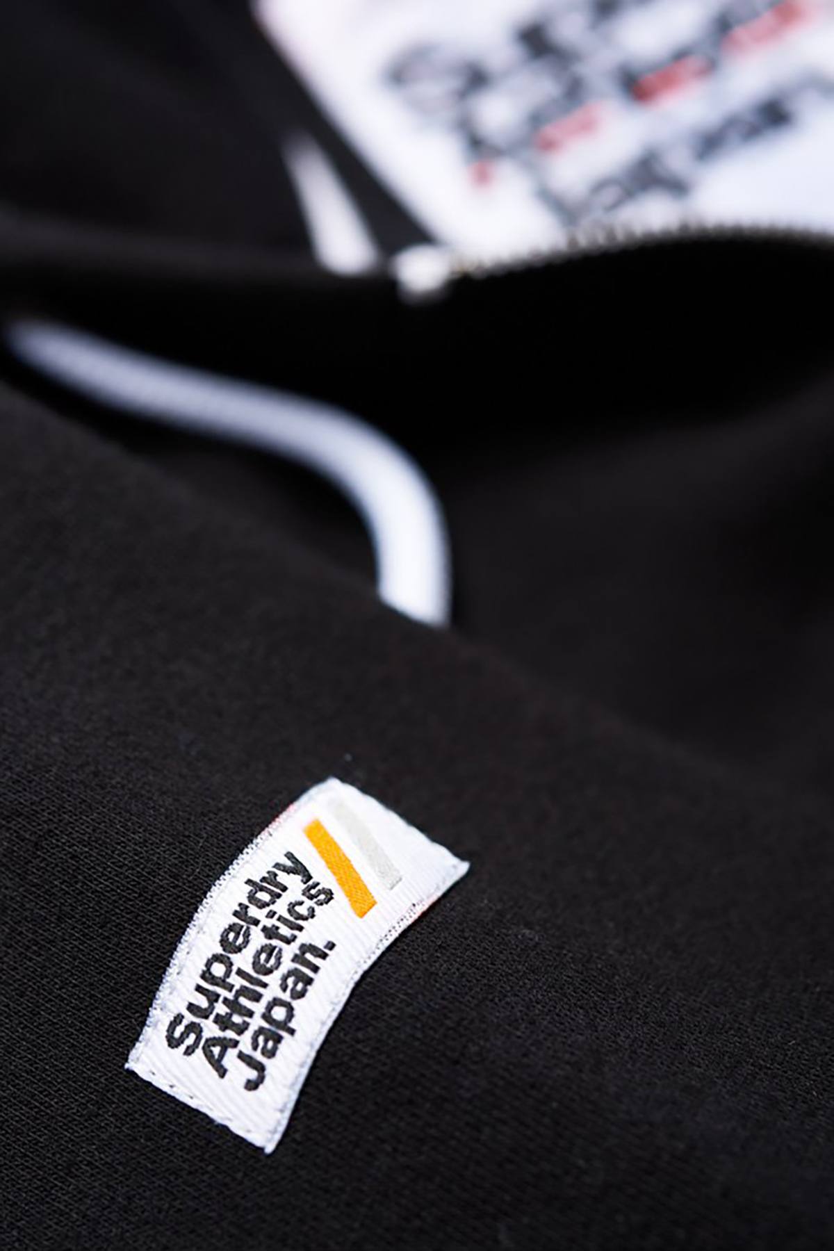 SuperDry Jet-Black LA Athletic Zip Hoodie