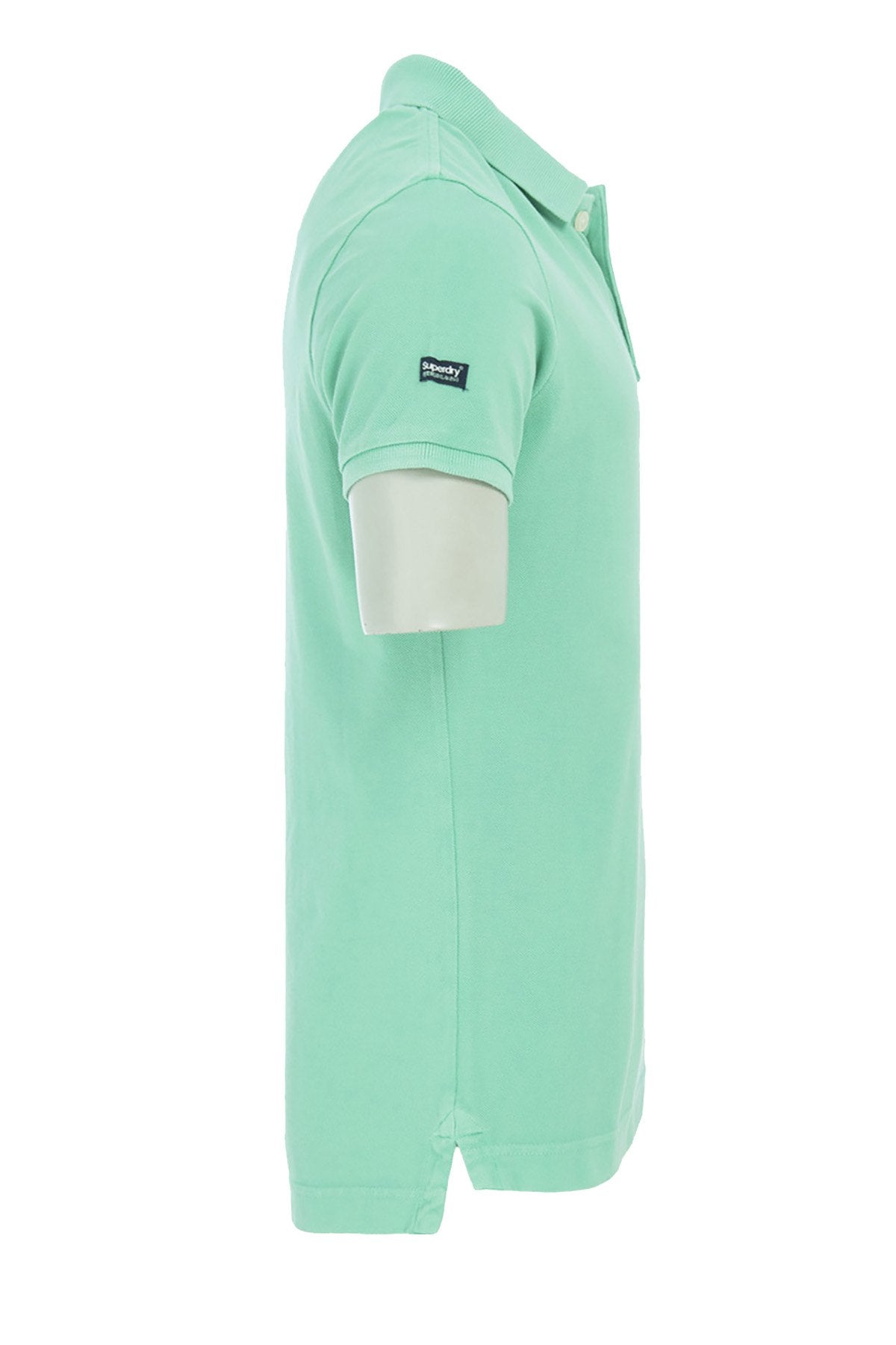 SuperDry Mint-Green Vintage Destroyed Pique Polo Shirt