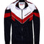 SuperDry Navy/Red SD Tricot Blocked Zip Track Jacket