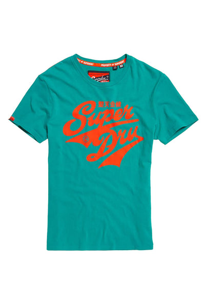 SuperDry North-Green Heritage Classic Logo Graphic Tee