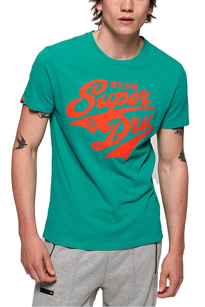 SuperDry North-Green Heritage Classic Logo Graphic Tee