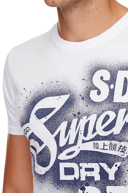 SuperDry Optic-White Cali Tails T-Shirt thumbnail 2
