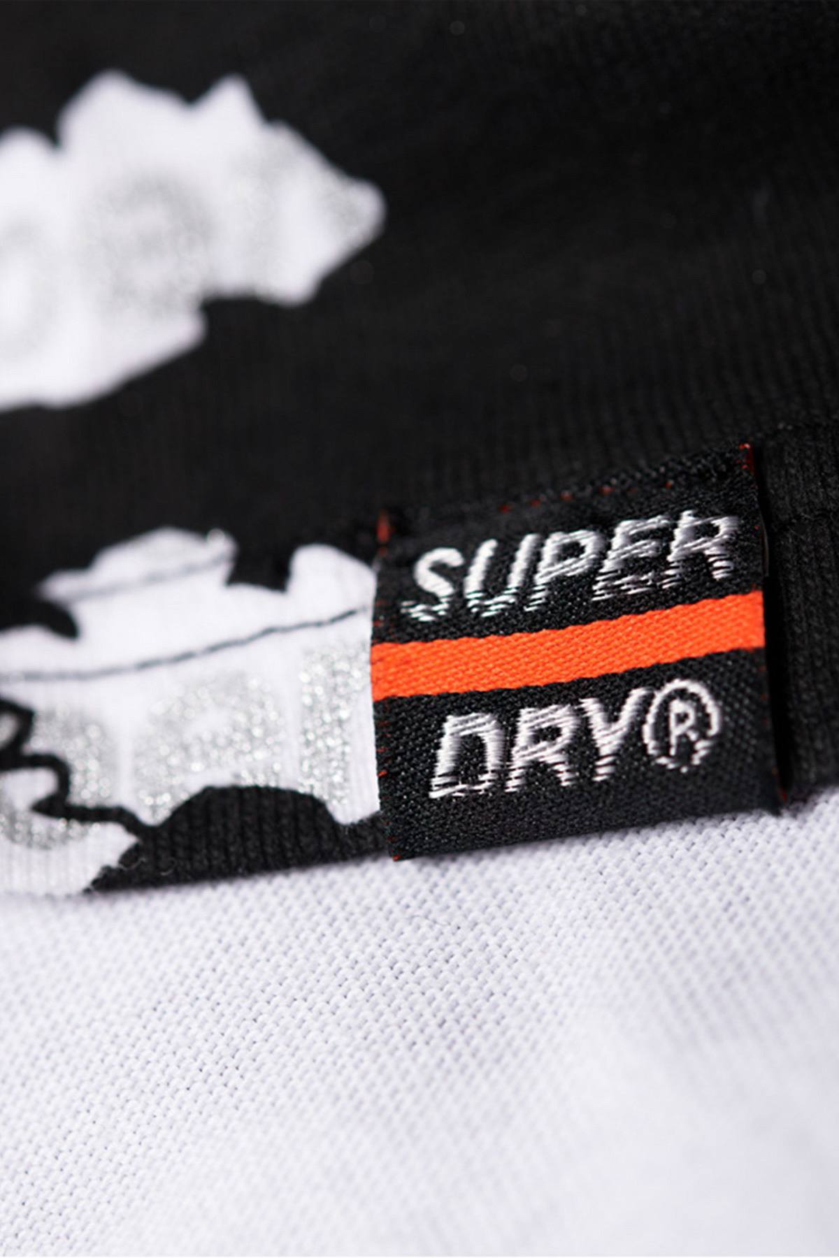 SuperDry Optic-White International Monochrome Logo Tee