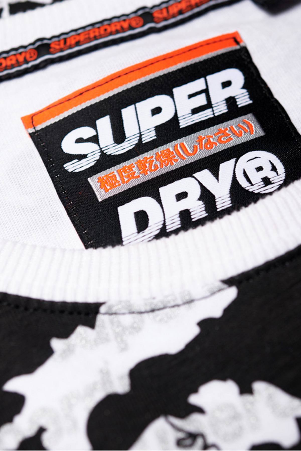 SuperDry Optic-White International Monochrome Logo Tee