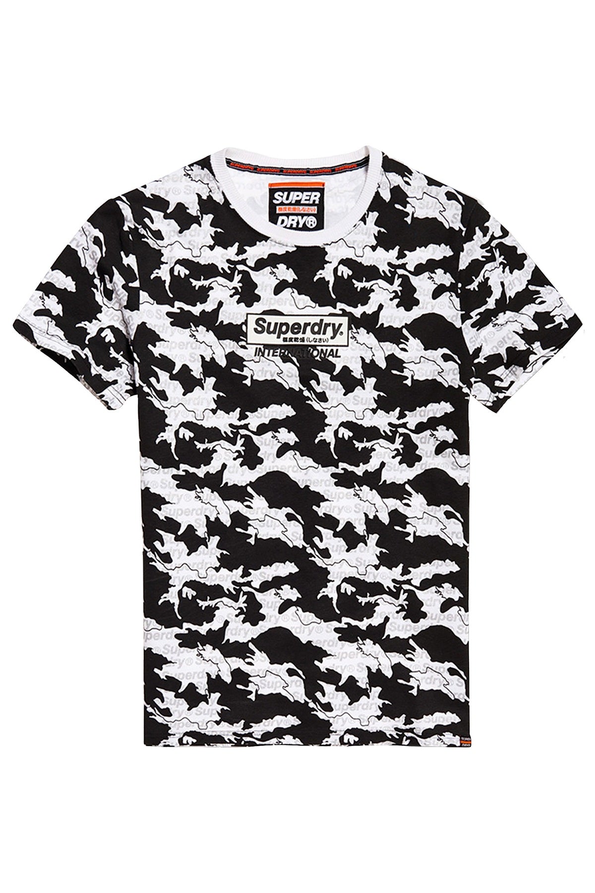SuperDry Optic-White International Monochrome Logo Tee