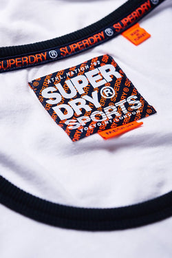 SuperDry Optic-White Retro-Stripe Vest Tank thumbnail 4